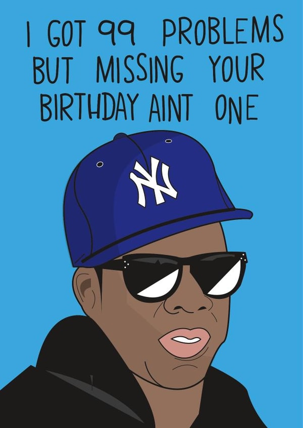 JayZ Jay-Z Birthday Card 12221 created by John Wood