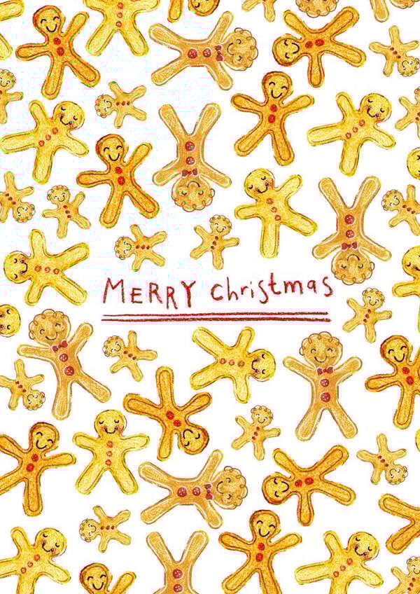 gingerbread men Card 33221 created by Elodie Bee Designs
