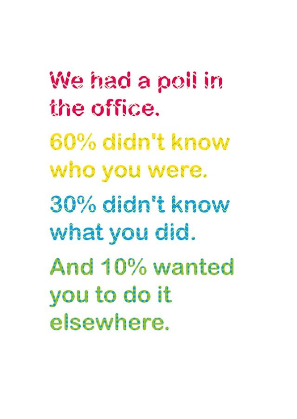 had poll Leaving Card 12317 created by Dotish Designs