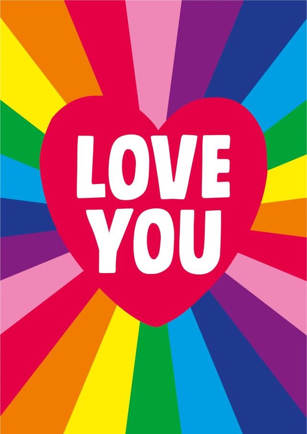 love you Valentines Day Card 3030 created by Dean Morris Cards