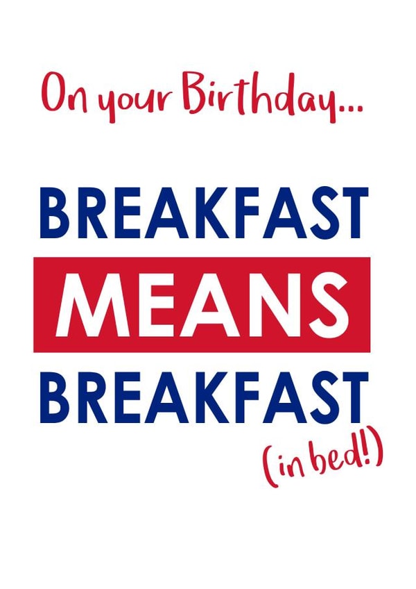 brexit breakfast Birthday Card 35662 created by Eoin McKeown