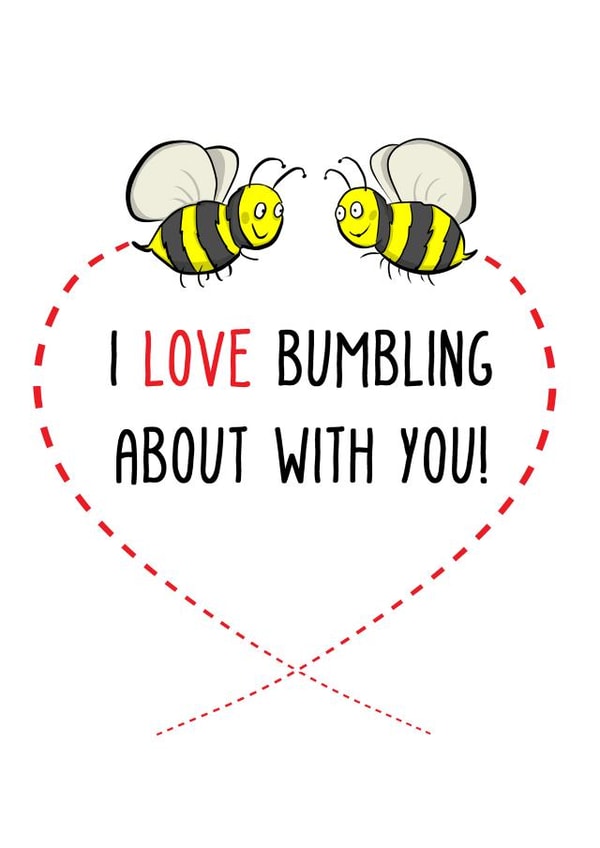 love bee Valentines Day Card 22539 created by Chris Williams