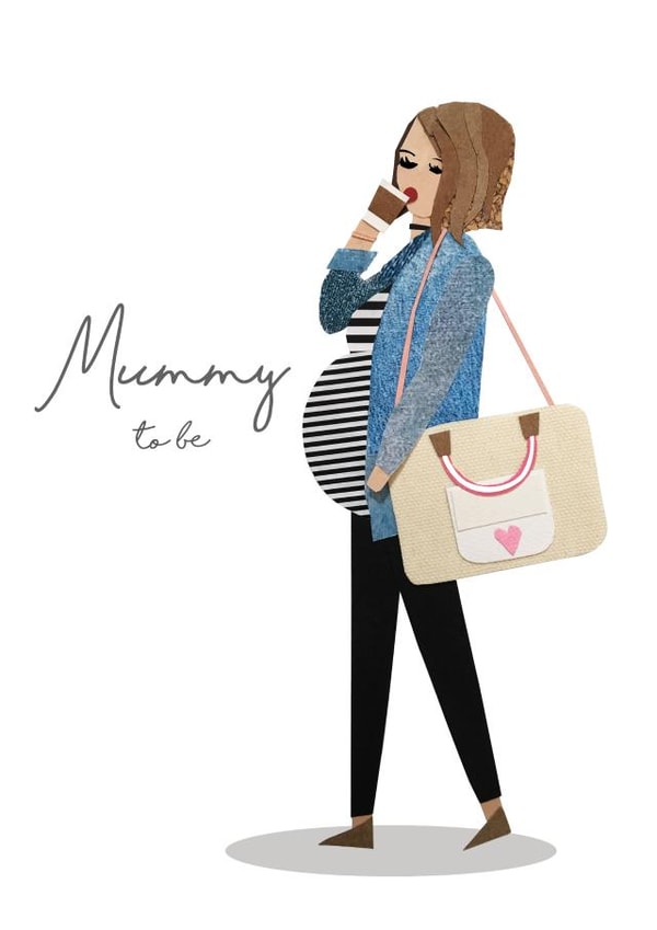 mummy baby Pregnancy Card 14541 created by Tigerlily