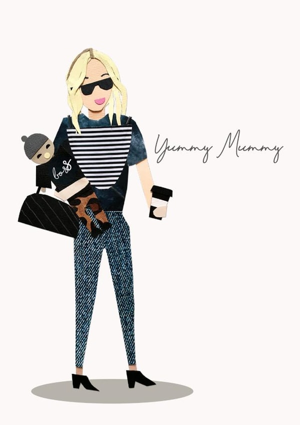 yummy mummy New Baby Card 14542 created by Tigerlily
