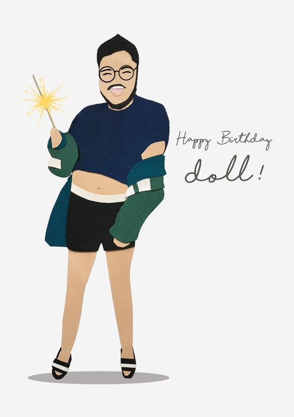 happy doll Birthday Card 38299 created by Tigerlily