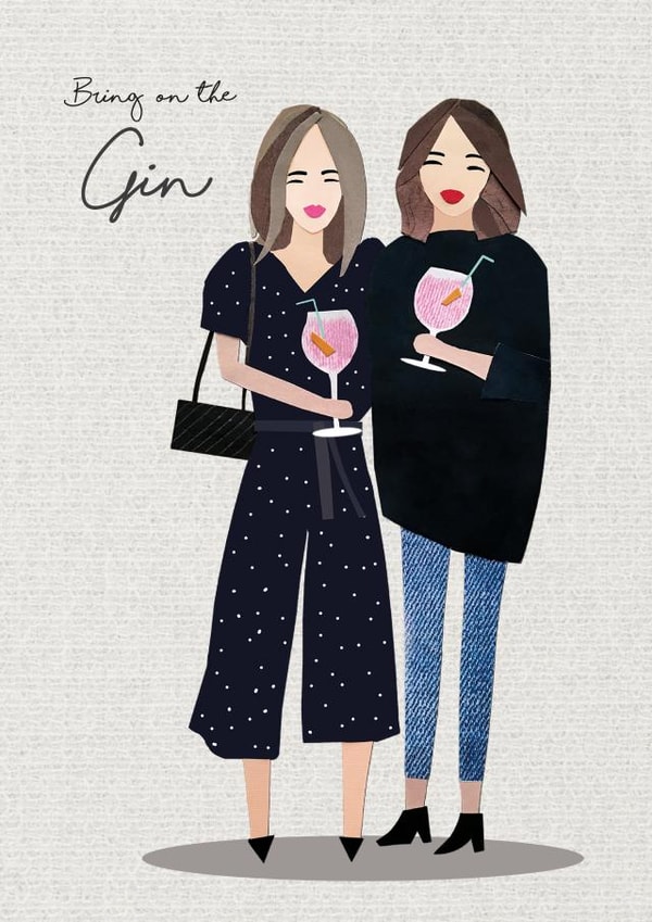 Gin friend Congratulations Card 14547 created by Tigerlily