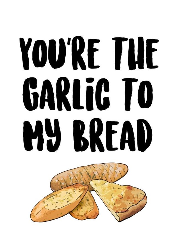 youre garlic Valentines Day Card 10054 created by Hey Huns It's Nicole