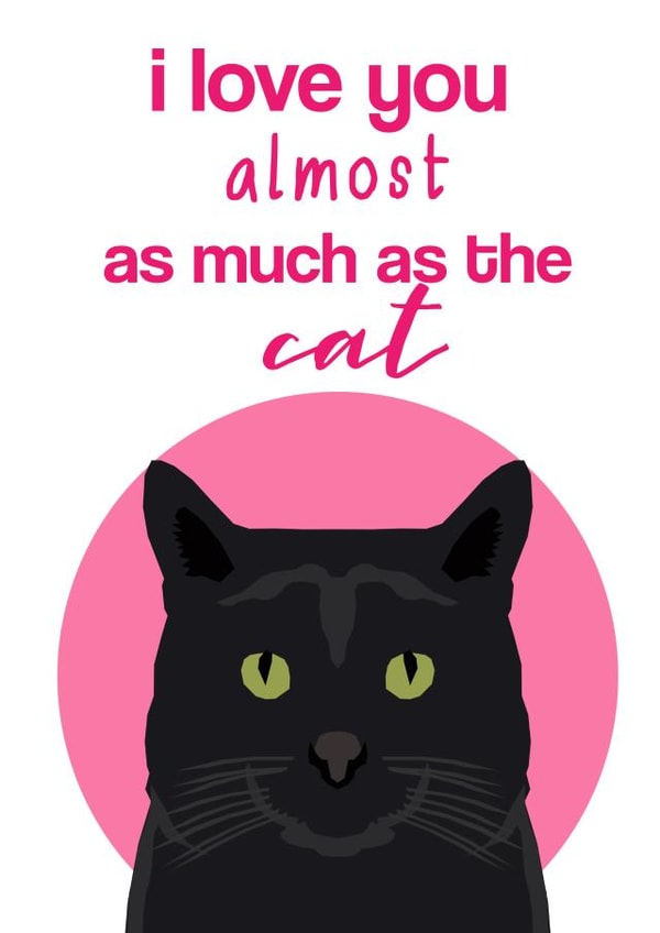 love you Valentines Day Card 25139 created by Pet Friendly