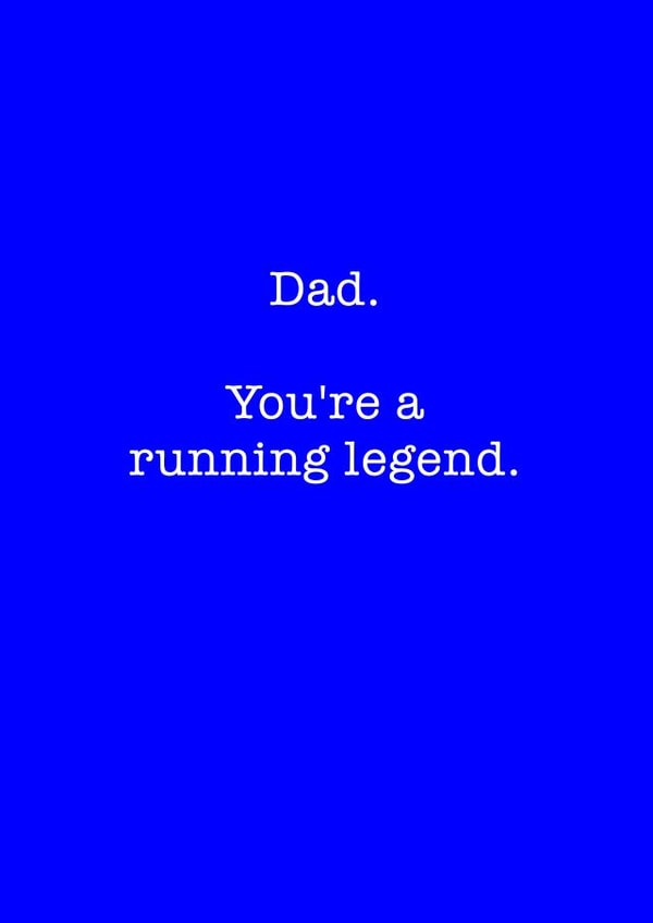 Adult Male Birthday Card 36796 created by Running Cards UK