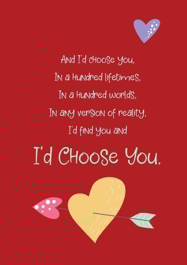 choose you Valentines Day Card 29247 created by Dixie Girl Designs