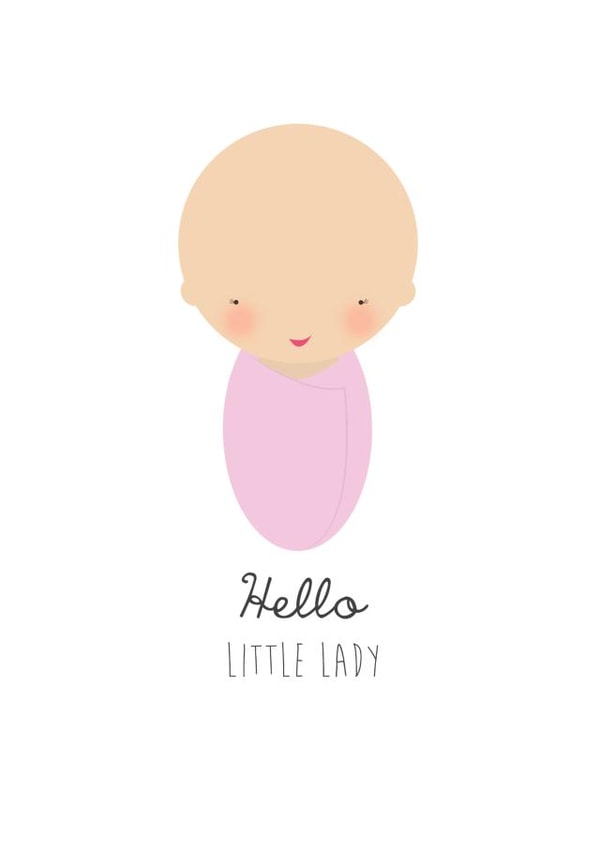 girl little New Baby Card 11239 created by Bells Scambler