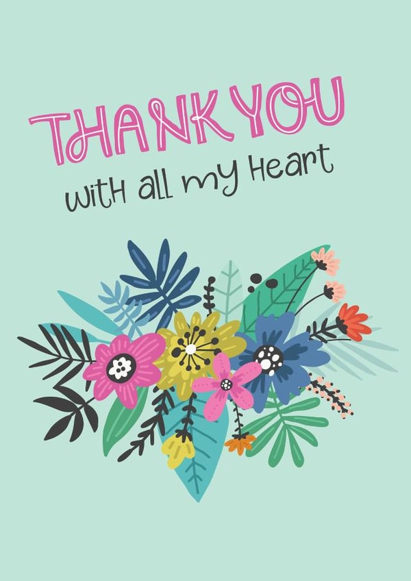 thanks with Thank You Card 6982 created by Dixie Girl Designs