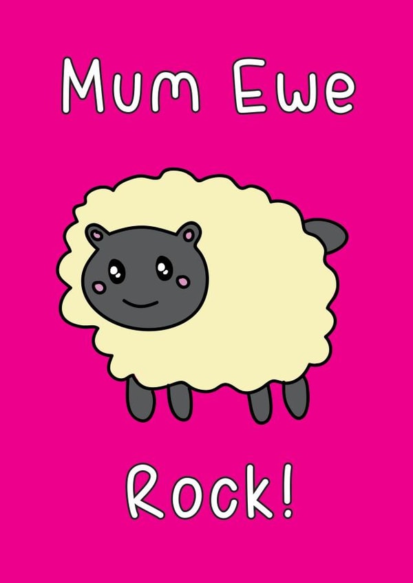 Mum sheep Mothers Day Card 14308 created by Dottie Mottie