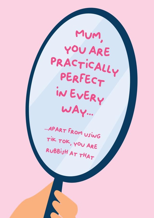 Funny Mother's day card for a mum who loves bubbles created by PaperJam Print Co.