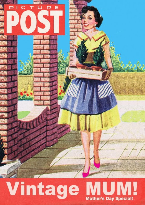 1950s 1960s Mothers Day Card 22312 created by Jon Higham