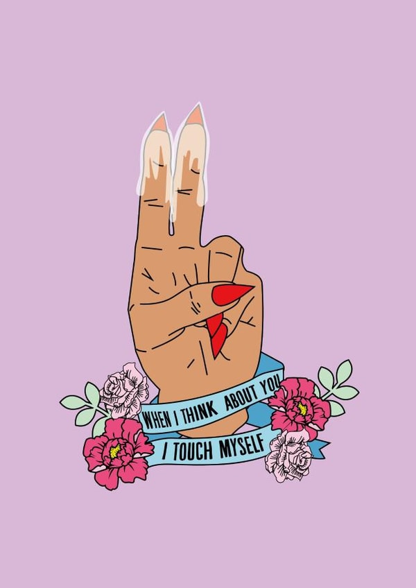 illustration think Valentines Day Card 36846 created by Phaedra Peer