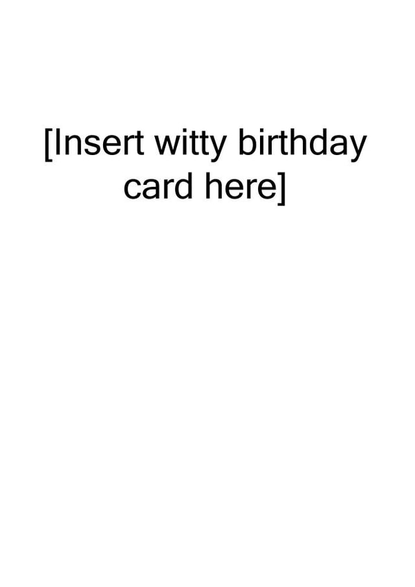 Birthday funny Card 30347 created by mozz