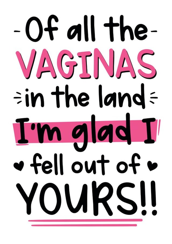 Crude Funny Mother's Day Card  created by The Laughing Sloth