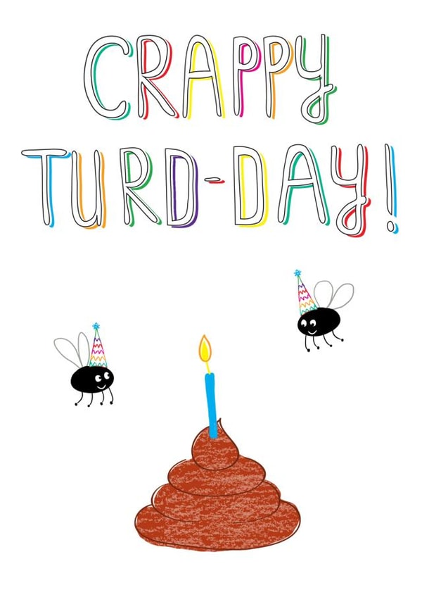 poo poop Birthday Card 37607 created by SmellyCardStudio