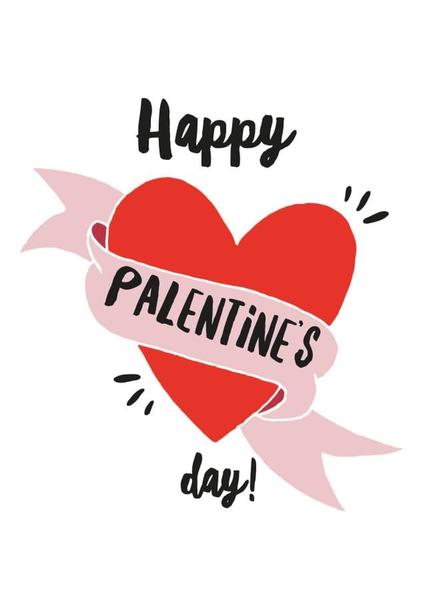 pal palentine's Valentines Day Card 14608 created by Letter V Prints