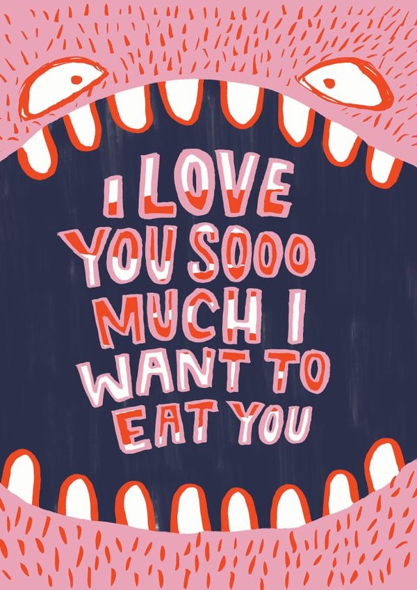 love girlfriend Valentines Day Card 37707 created by The Cardy Club