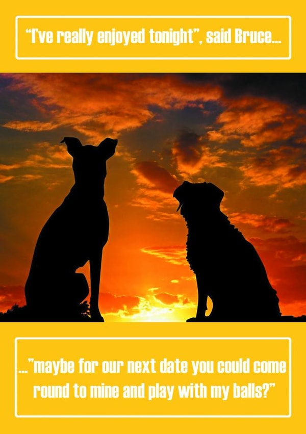 dog date Card 35040 created by Oh So Cheeky