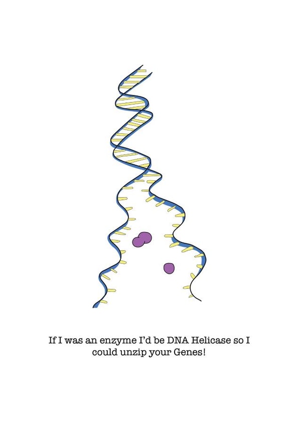 enzyme dna Valentines Day Card 35902 created by Gillian Panter