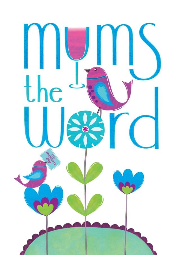 the word Mothers Day Card 12787 created by Cathy Brear