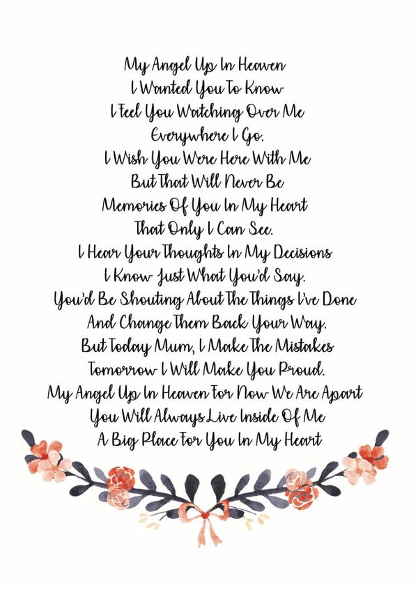 angel heaven Thinking of you Card 5136 created by The Monochrome Bow