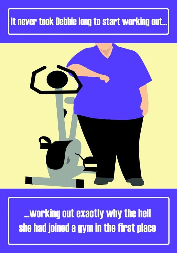 gym exercise Card 35046 created by Oh So Cheeky