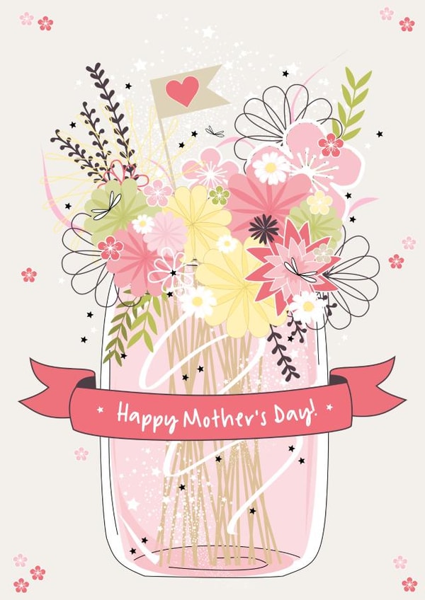 Happy Mother's Day Vase of Flowers Card created by Little Silverleaf