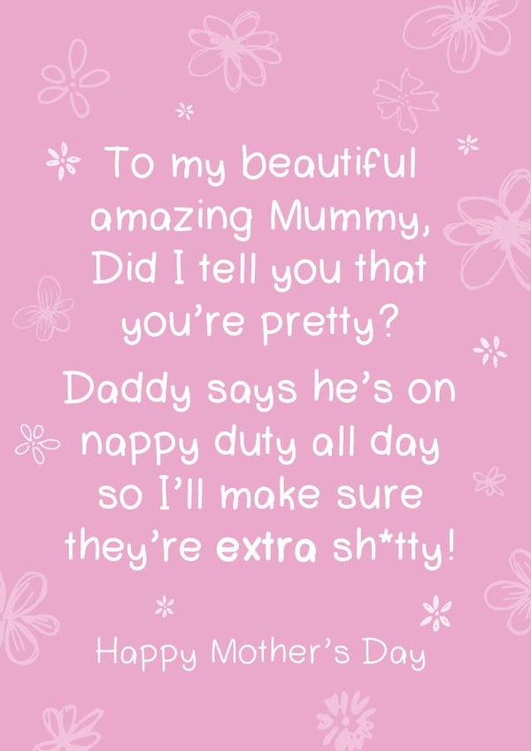 beautiful amazing Mothers Day Card 26329 created by Bow & Bell