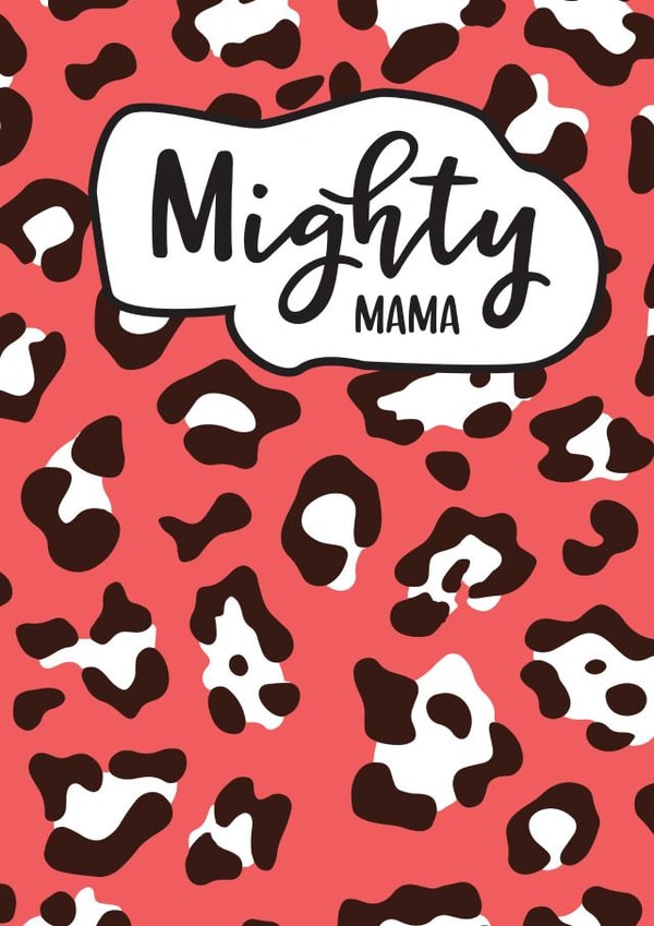 mighty mama Pregnancy Card 9922 created by Bonnie Blackbird
