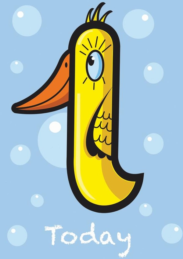 duck 1 Birthday Card 5750 created by Simon Paulson