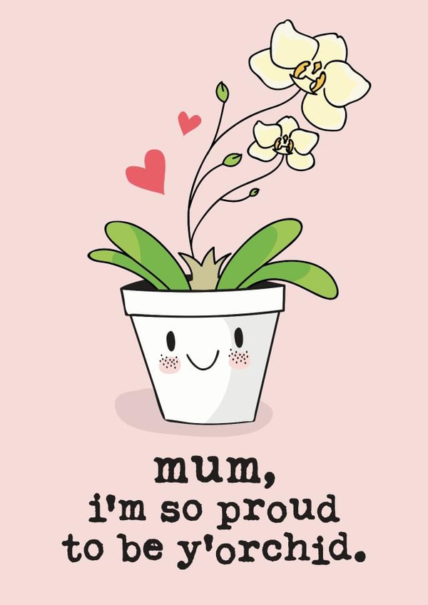 mum plant Mothers Day Card 5985 created by Mrs Best Paper Co.