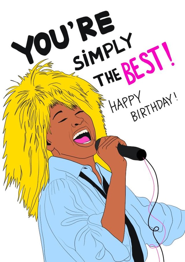 tina singer Birthday Card 3327 created by Kasia Cards