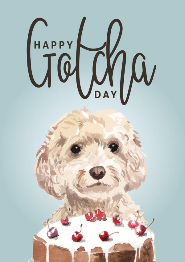 Cockapoo cockerpoo Just because Card 14749 created by Inkwells Creations