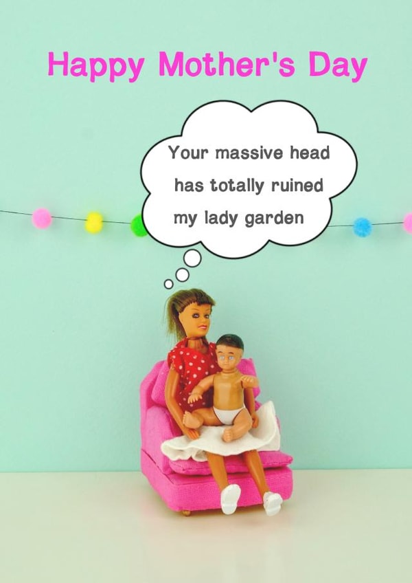 funny rude Mothers Day Card 11471 created by Bold & Bright Cards