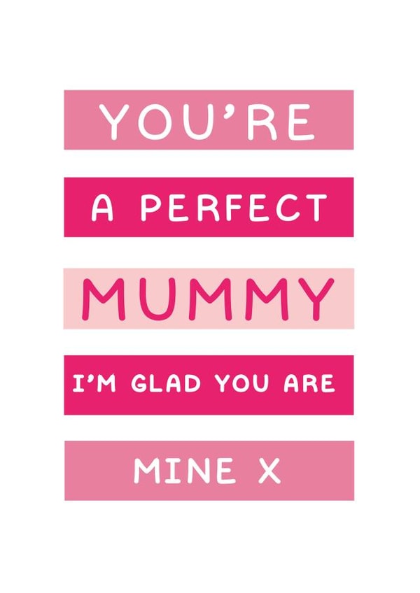 youre perfect Mothers Day Card 9679 created by Jodie Gaul & Co