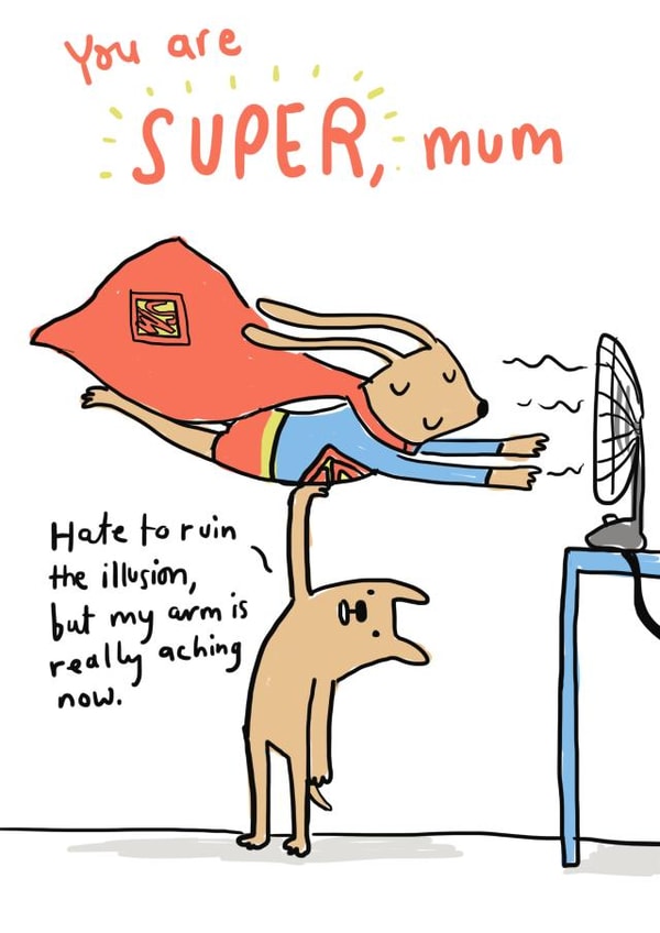super heroine Mothers Day Card 25729 created by Sarah Ray