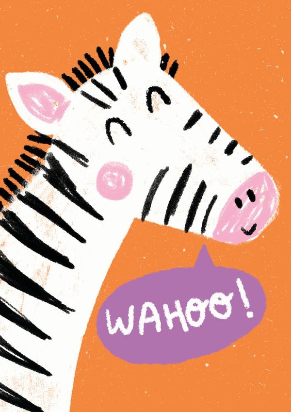 wahoo zebra Congratulations Card 14049 created by Ciara Long