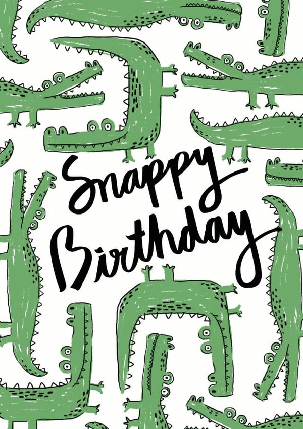 crocodile Male Birthday Card 14050 created by Ciara Long