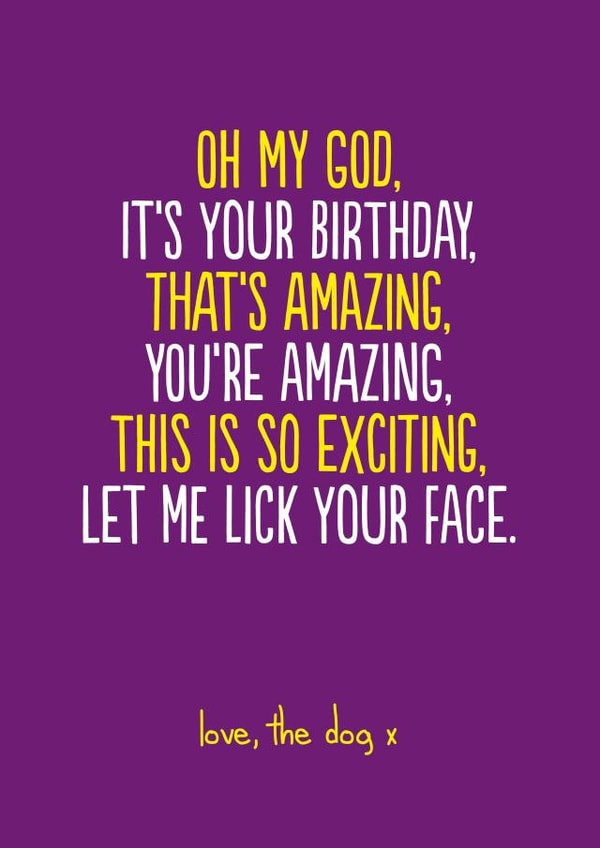 oh my Birthday Card 14098 created by The Buddy Fernandez Card Co.