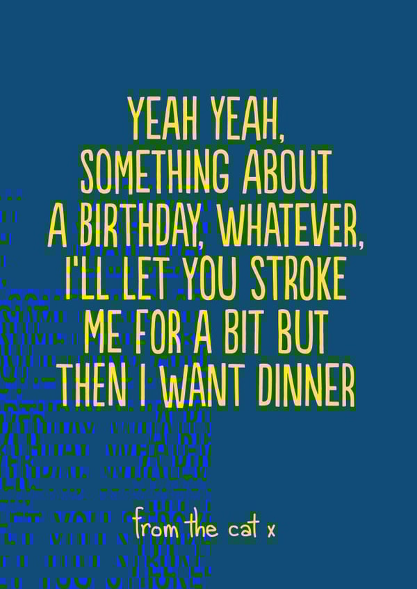 yeah something Birthday Card 14100 created by The Buddy Fernandez Card Co.