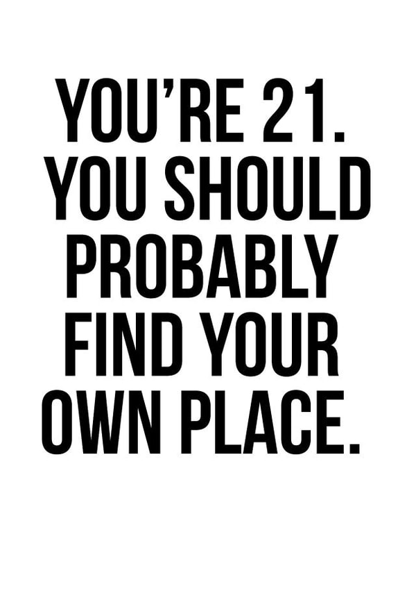 youre 21 Birthday Card 14112 created by The Buddy Fernandez Card Co.