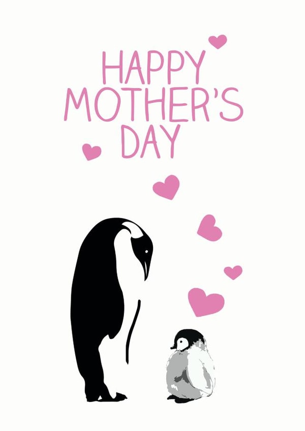 penguin baby Mothers Day Card 32762 created by Olivia Morgan ltd