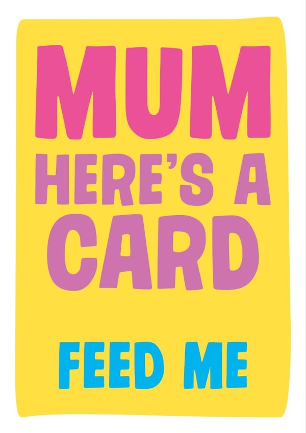 mum here Mothers Day Card 3039 created by Dean Morris Cards