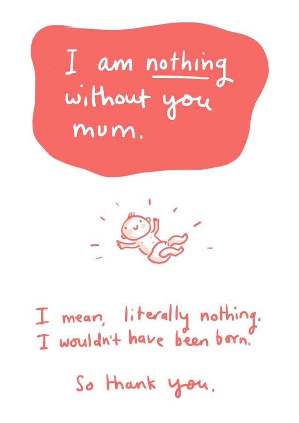 am nothing Mothers Day Card 25731 created by Sarah Ray