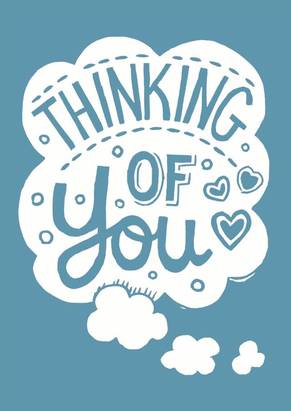 Thinking of you cloud card created by Woah there Pickle