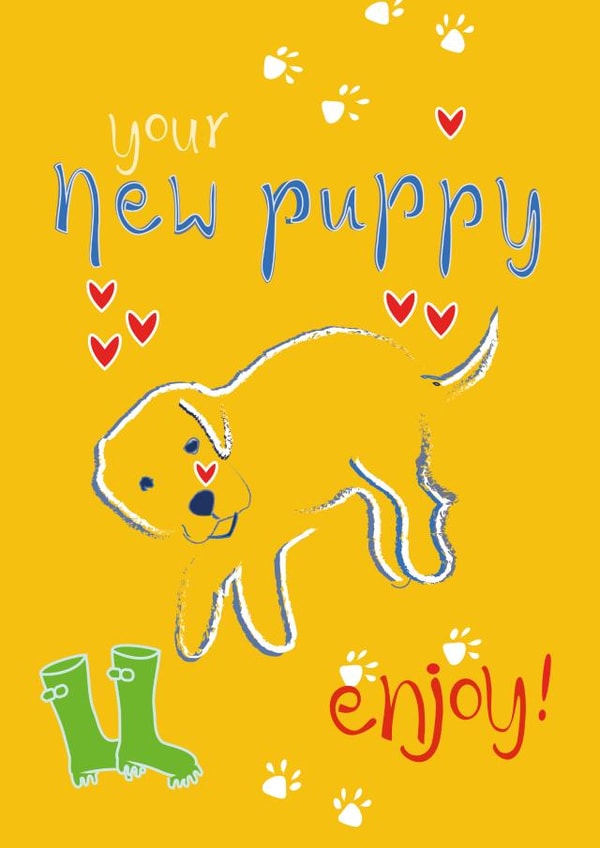new puppy Just because Card 7508 created by Diane Worth